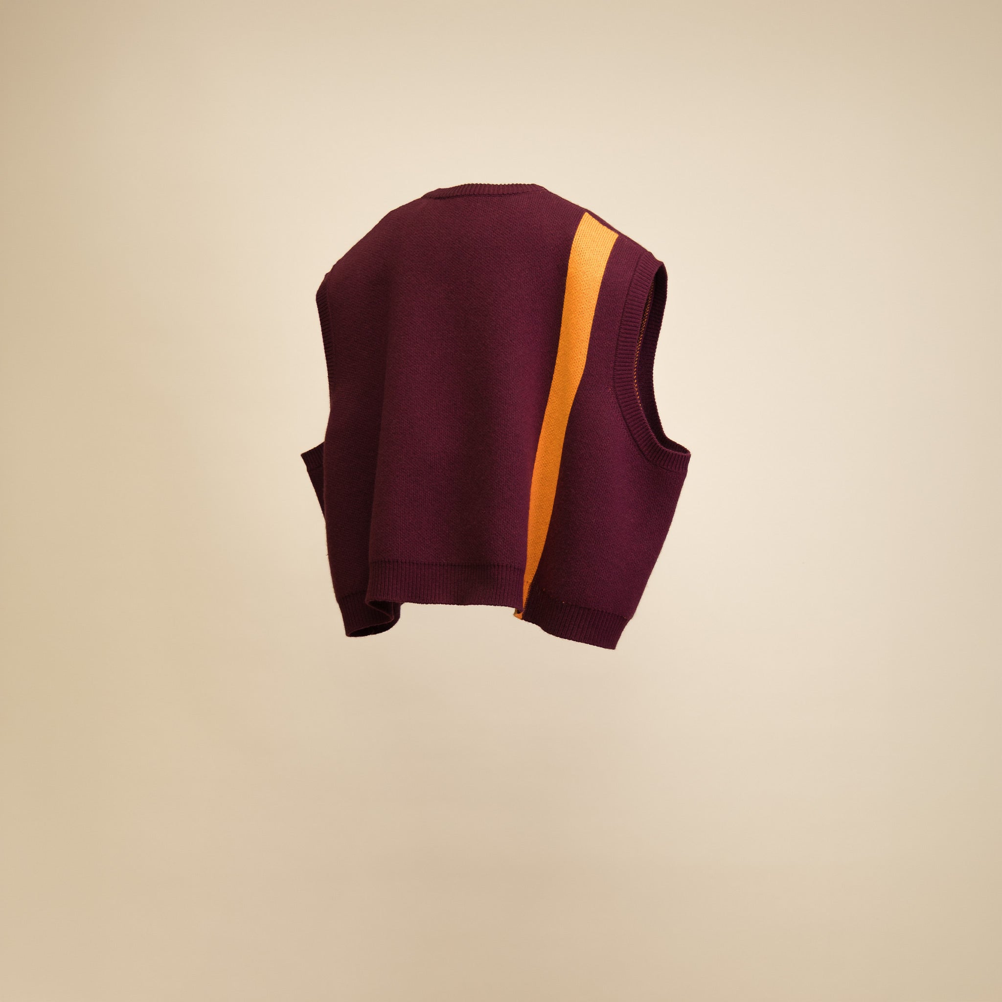 Knit Vest - Burgundy