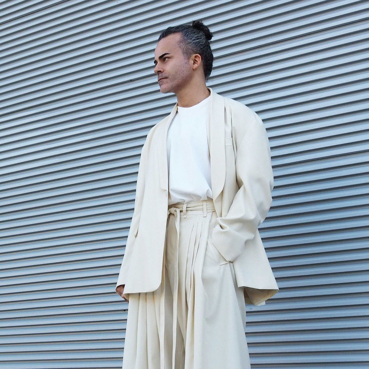Blazer - Wool and Silk - Ecru