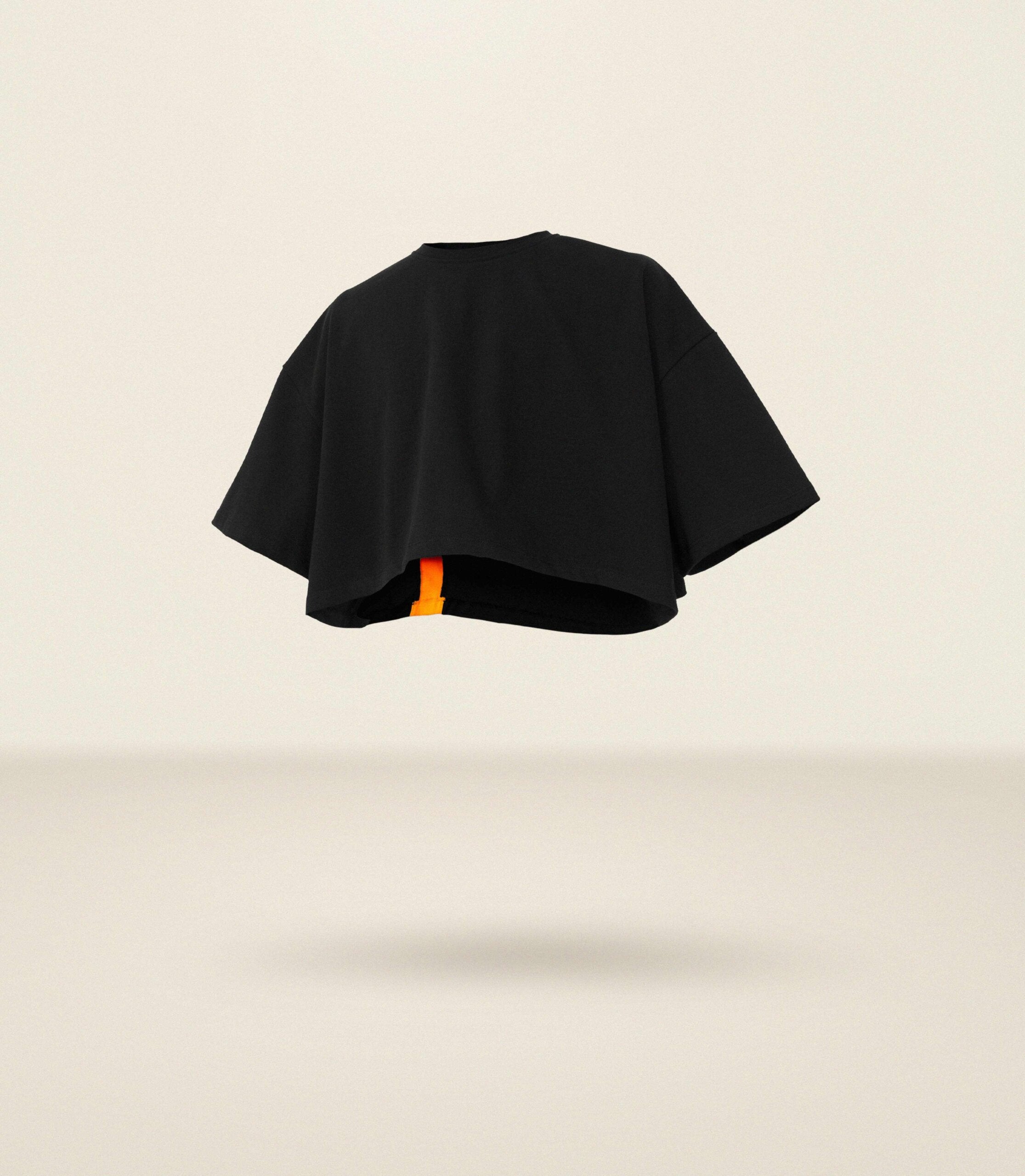 Cropped T-Shirt - Black