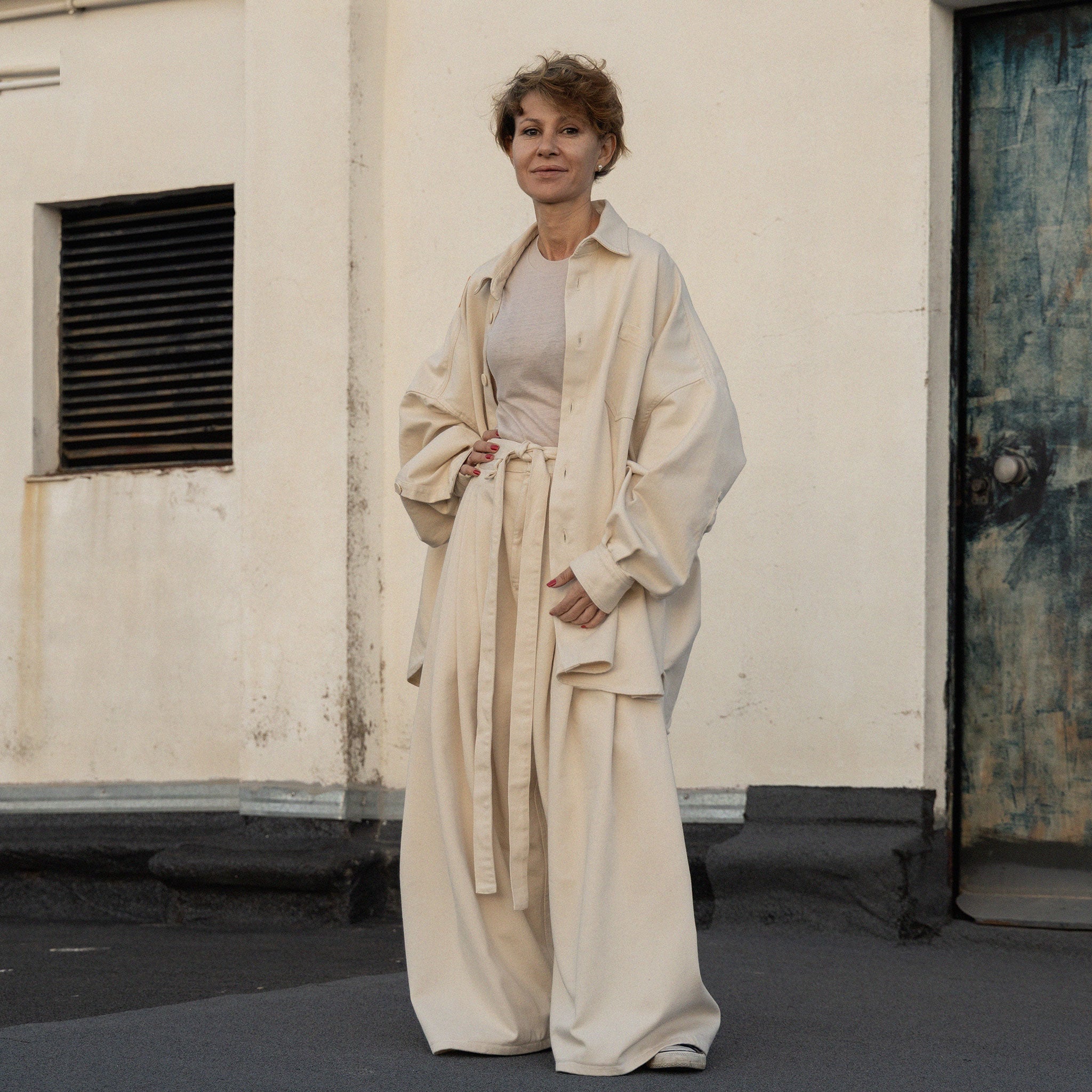 Trousers - Ecru Denim