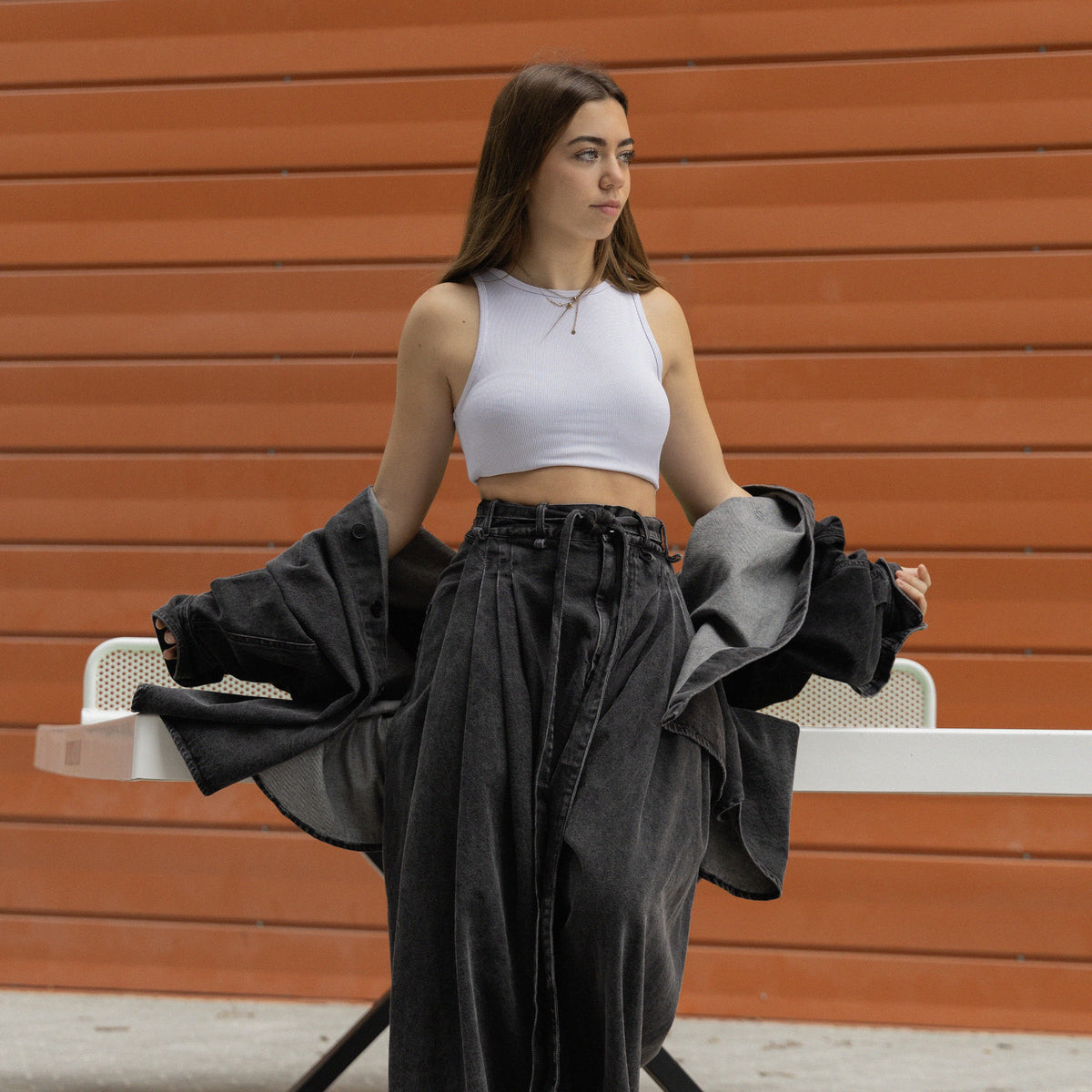 Trousers - Black Denim