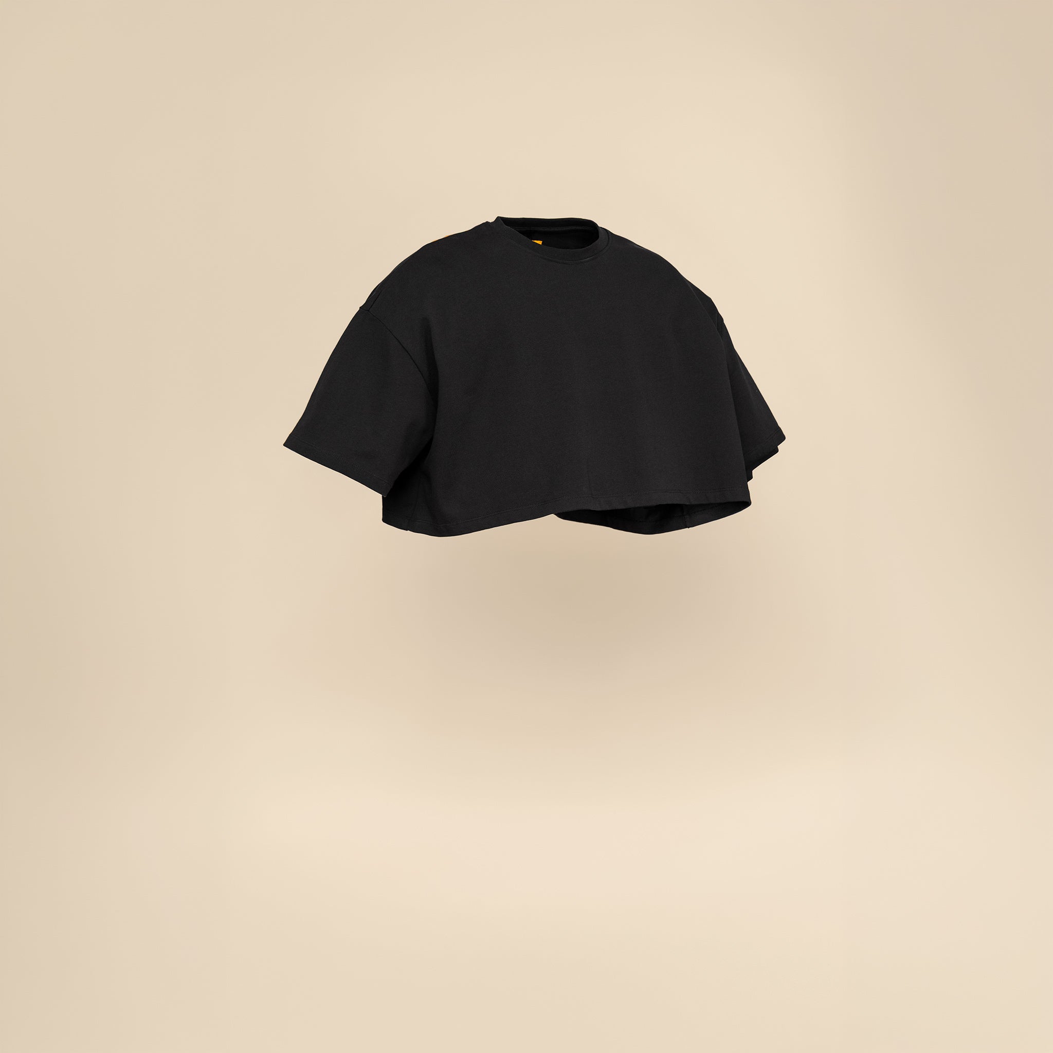 Cropped T-Shirt - Black
