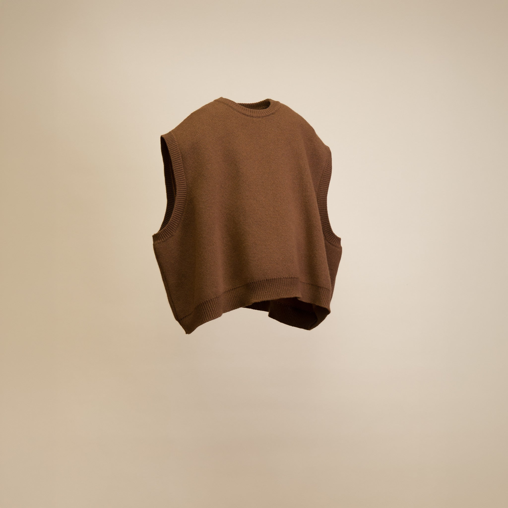 Knit Vest - Chocolate