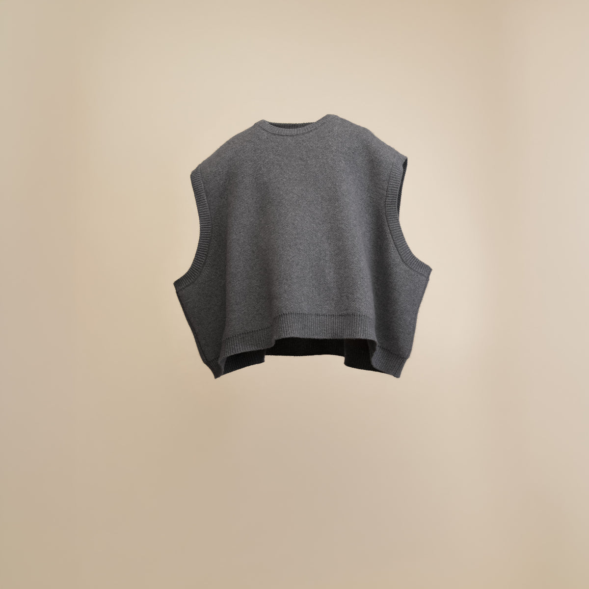 Knit Vest - Gray