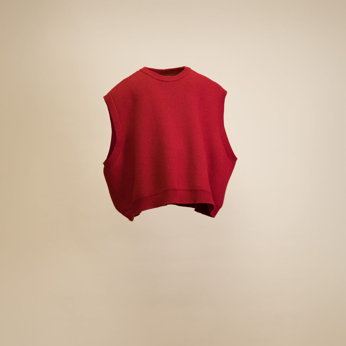Knit Vest - Red